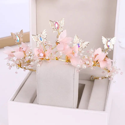 Bridal Butterfly Flower Crown