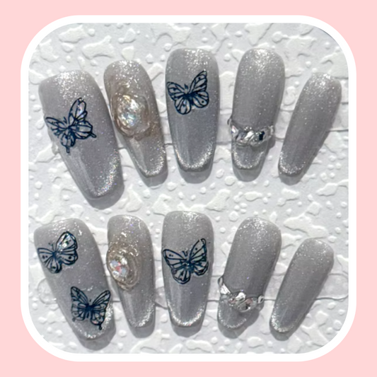 Sweet Butterfly Nails.