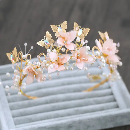 Bridal Butterfly Flower Crown