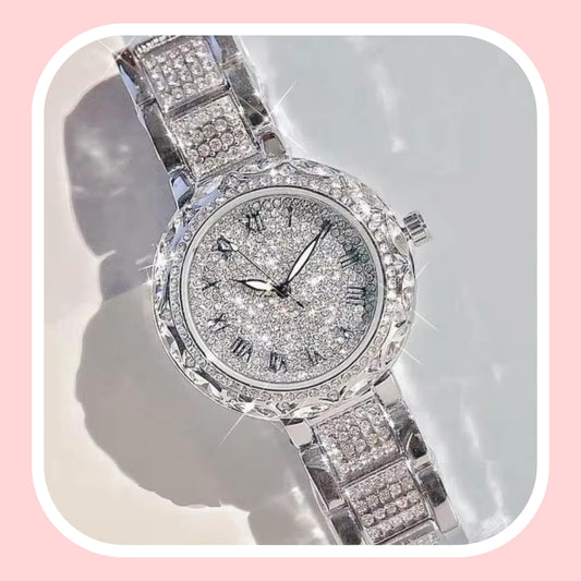 Luxury Silver Watch.