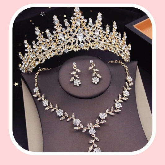 Zircon Queen Crown and Necklace.