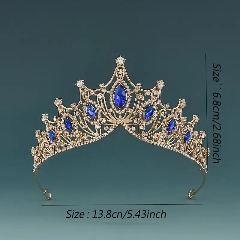 Elegant Angel-Themed Rhinestone Crown for Youngsters - Perfect Birthday Accessory