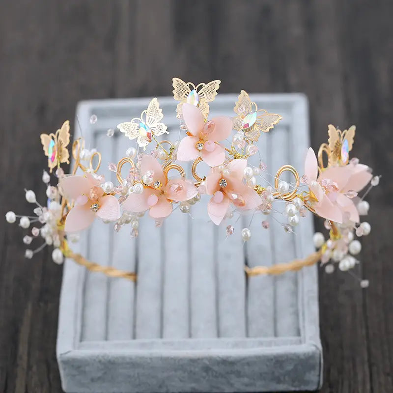 Bridal Butterfly Flower Crown